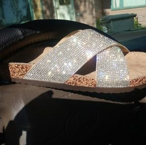 Blinged sandals
